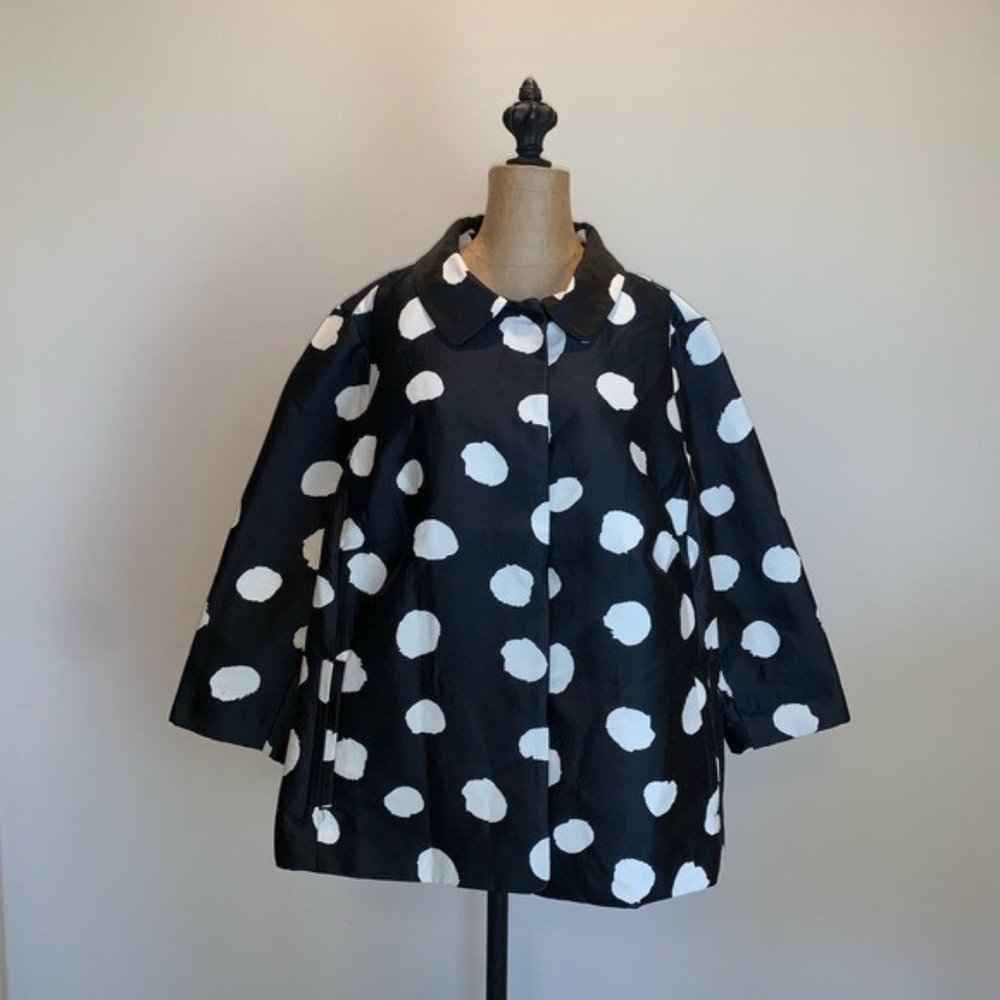 Talbots plus size Polka dot 3/4 sleeve jacket 3522